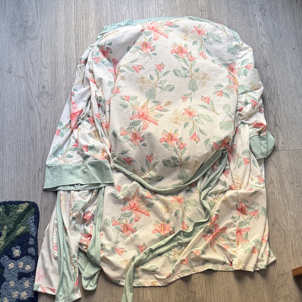 Flora Nikrooz Floral Mint Robe - Picture 5 of 5